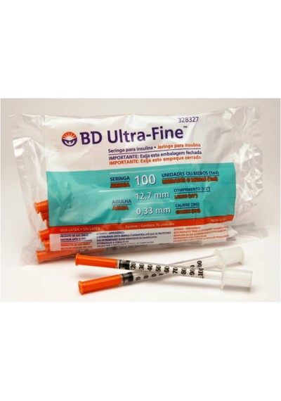 Seringas BD Ultra-Fine Insulina 1 mlx12,7mm