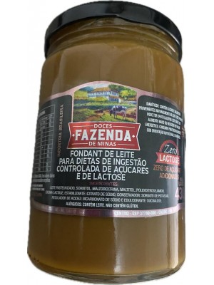 Fondant de Leite Zero Açúcar e Zero Lactose 430g Fazenda de Minas