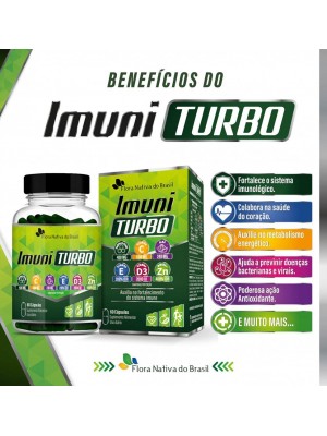 Imuni Turbo 800mg 60 cápsulas - Flora nativa