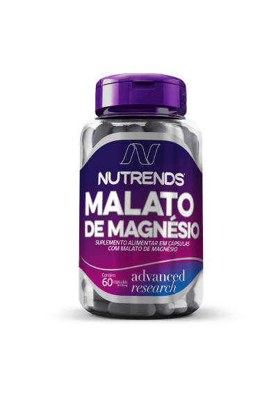 Malato de Magnésio 60 cápsulas 550mg, Nutrends 