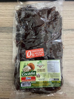 Cocada com Chocolate sem adição de açúcares 280g, Sabores do Coco