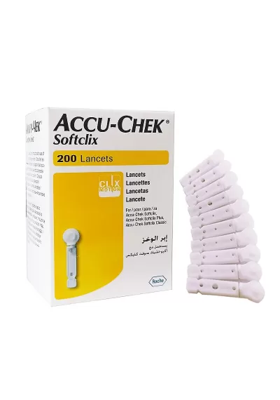 Lancetas Accu-Chek Softclix c/ 200 (para uso softclix plus e softclix Classic)