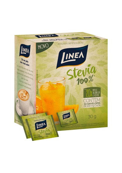 Adoçante Stevia 100% Linea c/50 Envelopes