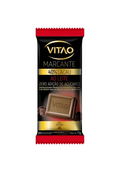 Chocolate Vitao Marcante 70%, 40% e 60% Cacau 70grs