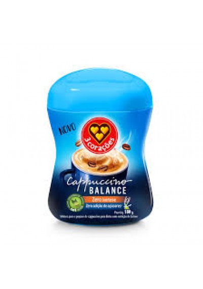 Cappuccino Balance Zero Lactose  180 grs  três corações 