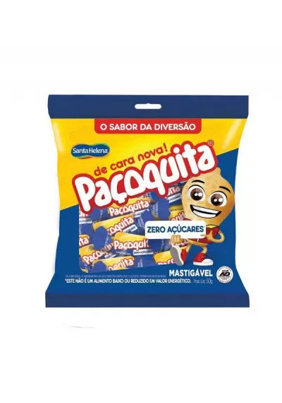 Bala Paçoquita Mastigável Diet 50g  Santa Helena 