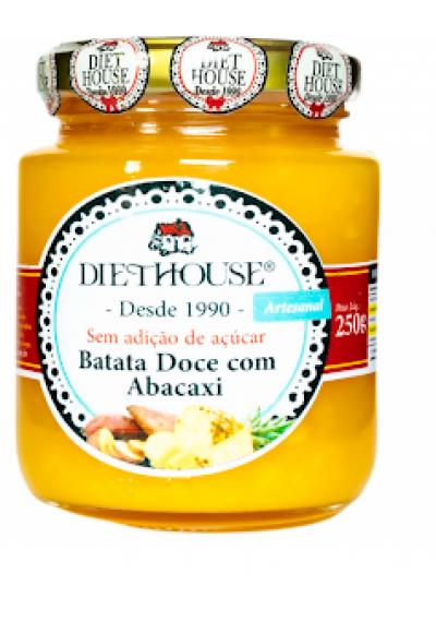 Doce de Batata Doce C/ Abacaxi Cremoso Diet House 250G