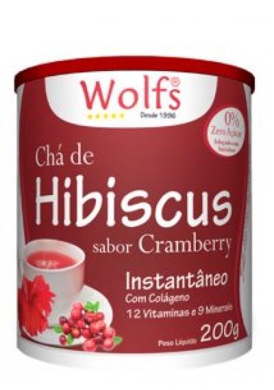 Chá de Hibiscus Instantâneo Wolfs 200g