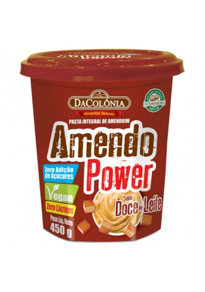Pasta Amendoim integral Sabor Doce de Leite Dacolônia