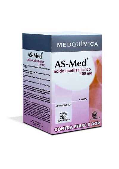 As-Med Infantil Unidade (Ácido Acetilsalicílico) 100mg