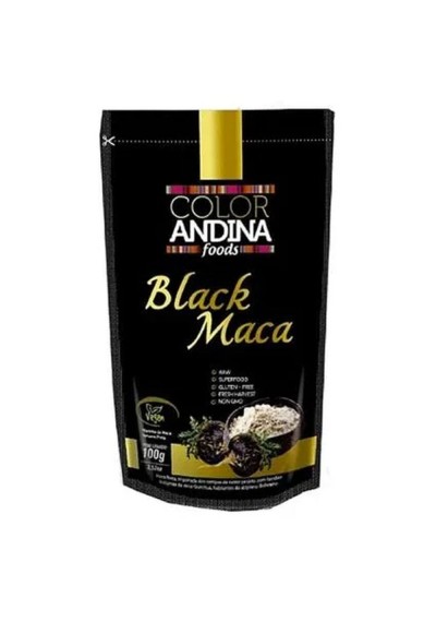 Maca Peruana Preta Black Maca Color Andina 100g