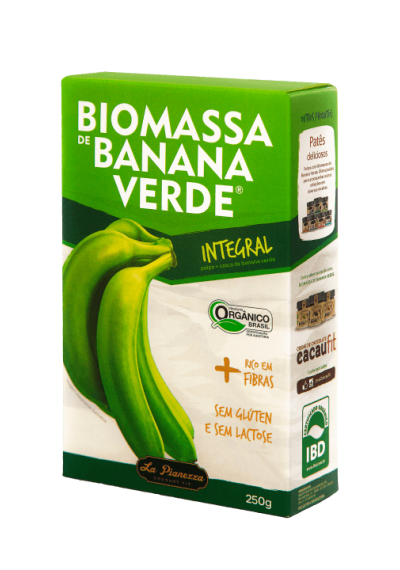 Biomassa de Banana Verde Orgânica Integral Polpa La Pianezza 250g