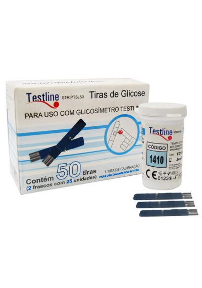 Tiras Testline c/ 50 -UNIQMED 