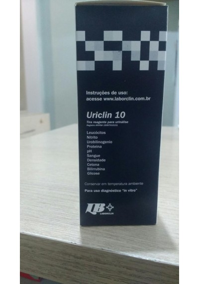 Fita para medir cetona na urina Uriclin 10 /150 tiras 