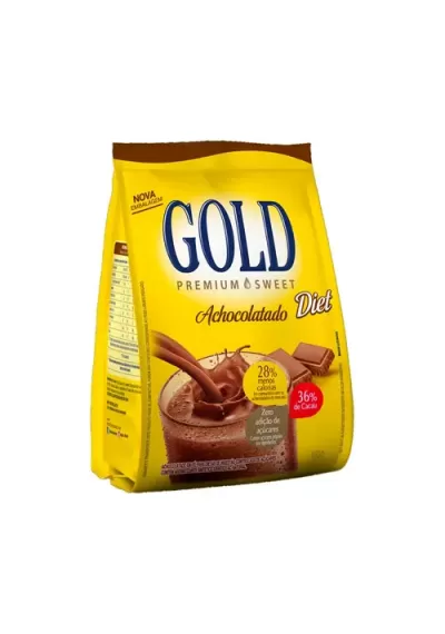 Achocolatado Refil Zero Açúcar Gold 180g 