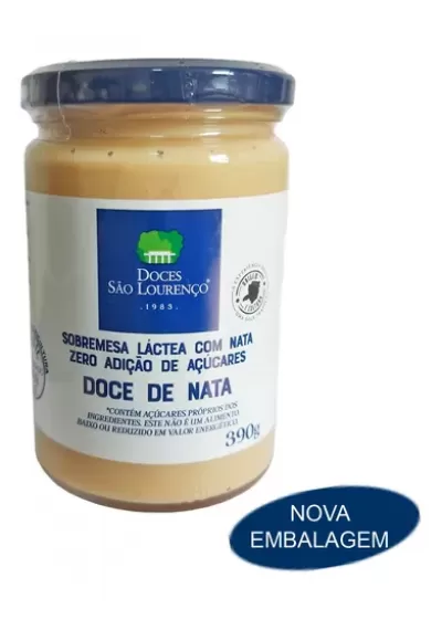 Doce de leite com Nata zero adição de açúcares 390g, São Lourenço 
