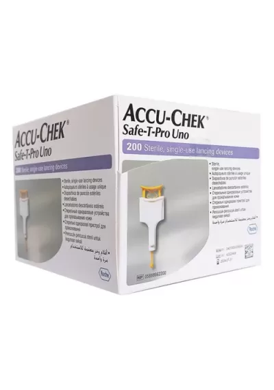 Accu-Chek Safe-T-Pro Uno c/ 200 Lancetas Esterilizadas - 28g/0.36mm