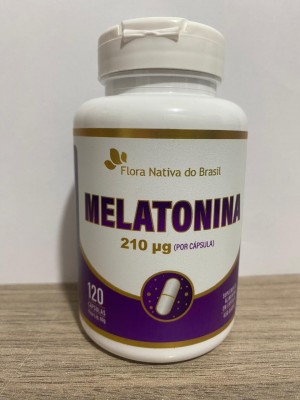 Melatonina 120 Cápsulas (210 mcg por cápsula) Flora nativa do Brasil