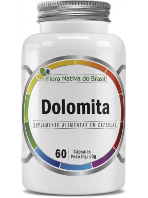 Dolomita com 60 cápsulas, Flora Nativa do Brasil