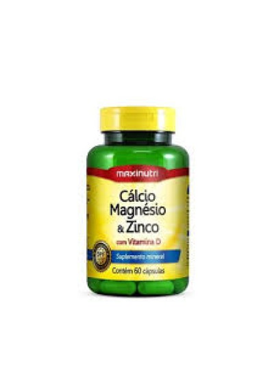 Cálcio Magnésio e Zinco c/ Vitamina D  60 Cápsulas 