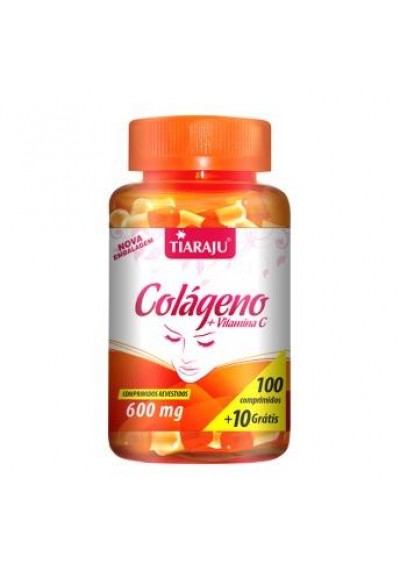 Colágeno + Vitamina C 600mg - 100+10 Cápsulas - Tiaraju