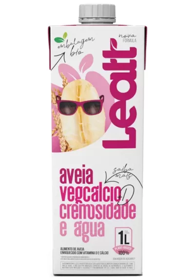 Bebida de Aveia com Cálcio sem adição de açúcares 1 litro, Leatt 