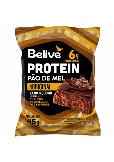 Pão de Mel Protein 6g Zero Açúcar Belive 