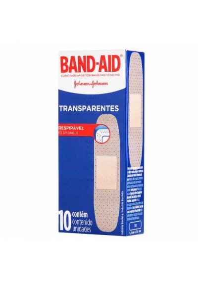 Curativo Band-Aid transparente Johnson-Johnson 10un